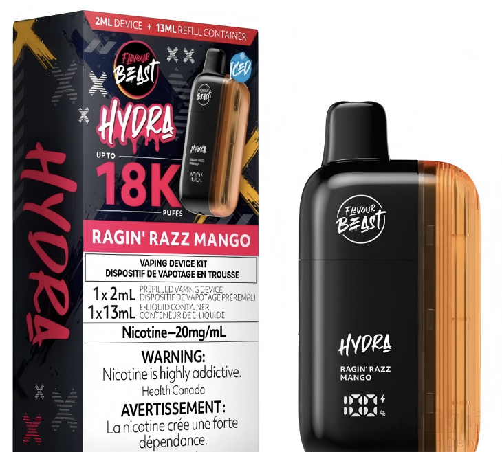 FLAVOUR BEAST HYDRA 18K RAGIN' RAZZ MANGO