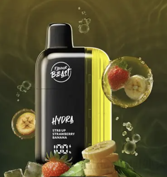FLAVOUR BEAST HYDRA 18K STR8 UP STRAWBERRY BANANA