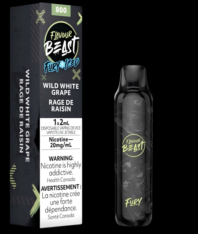 FLAVOUR BEAST FURY 800 PUFFS WILD WHITE GRAPE