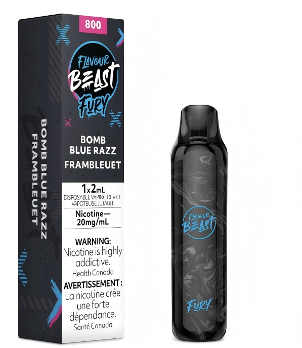 FLAVOUR BEAST FURY 800 PUFFS BOMA BLUE RAZZ