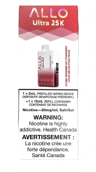 ALLO ULTRA 25K LYCHEE WATERMELON STRAWBERRY ICE