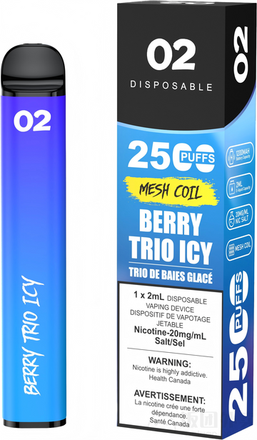 02 DISPOSABLE 2500 PUFFS BERRY TRIO ICY