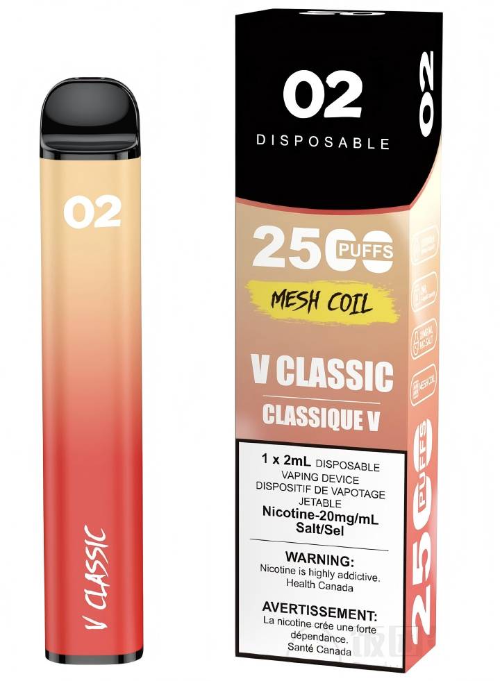 02 DISPOSABLE 2500 PUFFS V CLASSIC