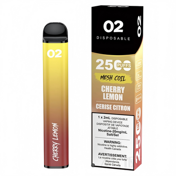 02 DISPOSABLE 2500 PUFFS CHERRY LEMON