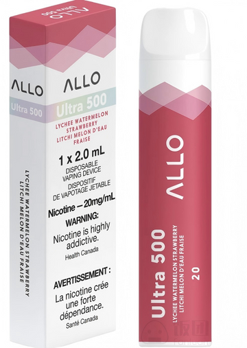 ALLO ULTRA 500 LYCHEE WATERMELON STRABERRY