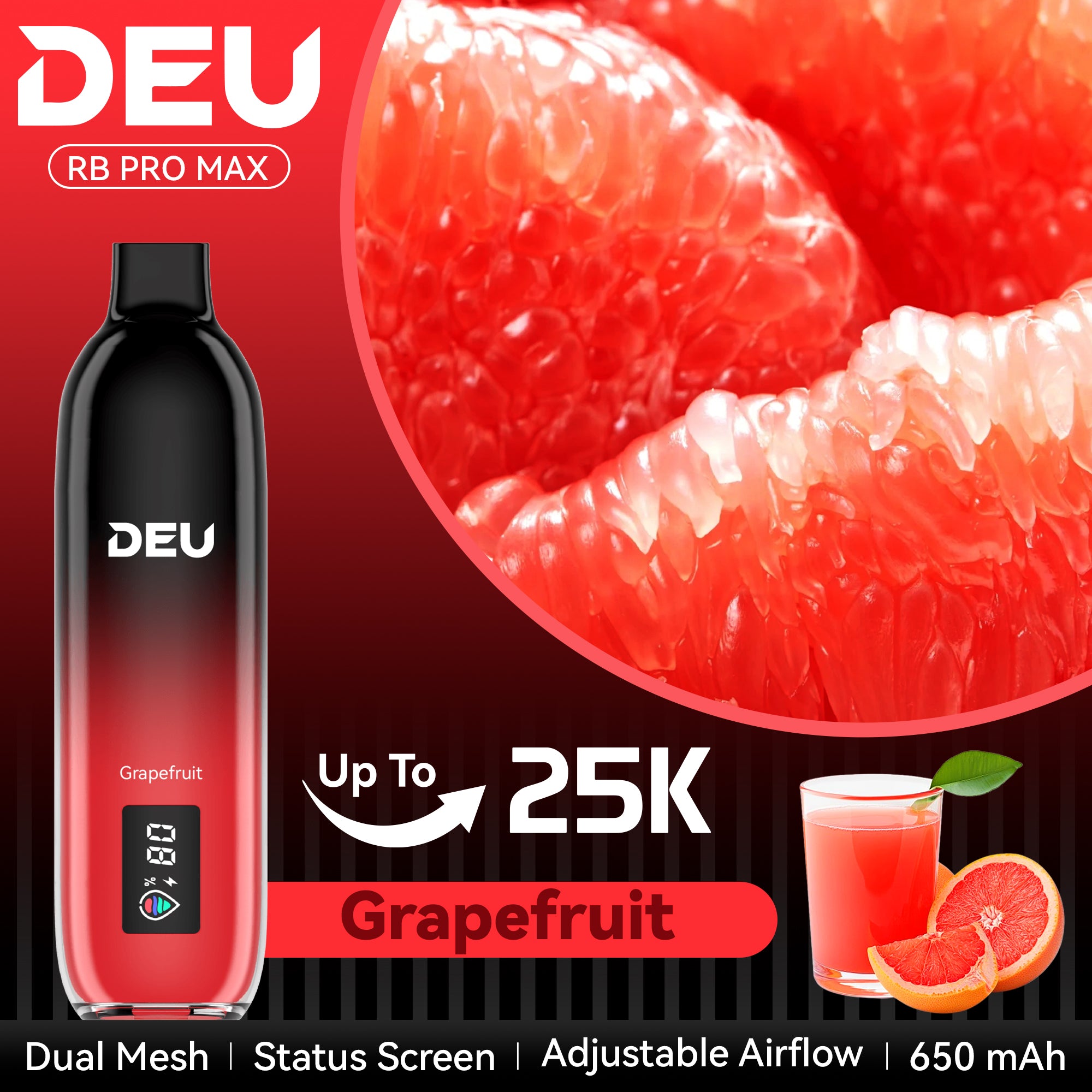 DEU 25K Puffs Promax+ Disposable