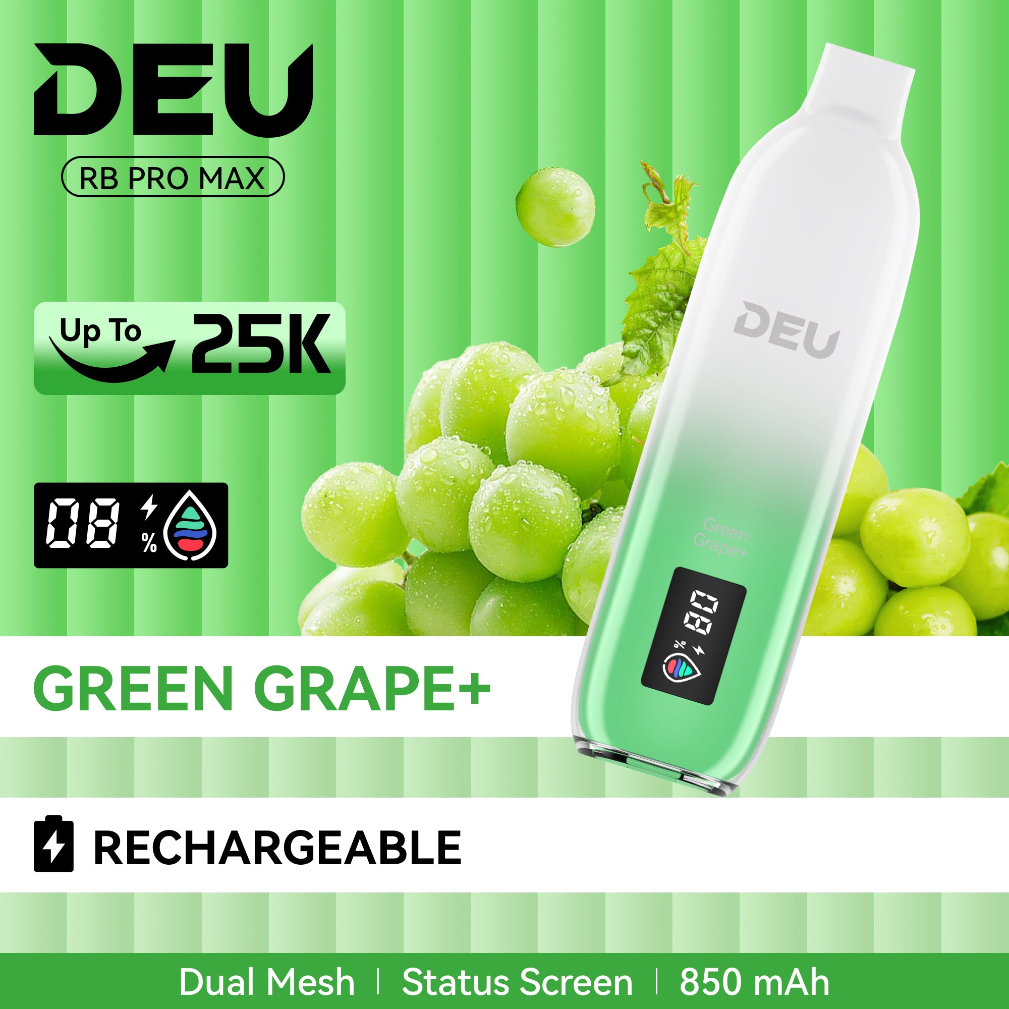 DEU 25K Puffs Promax+ Disposable