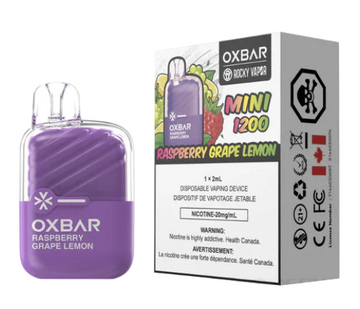 OXBAR MINI 1200 RASPBERRY GRAPE LEMON
