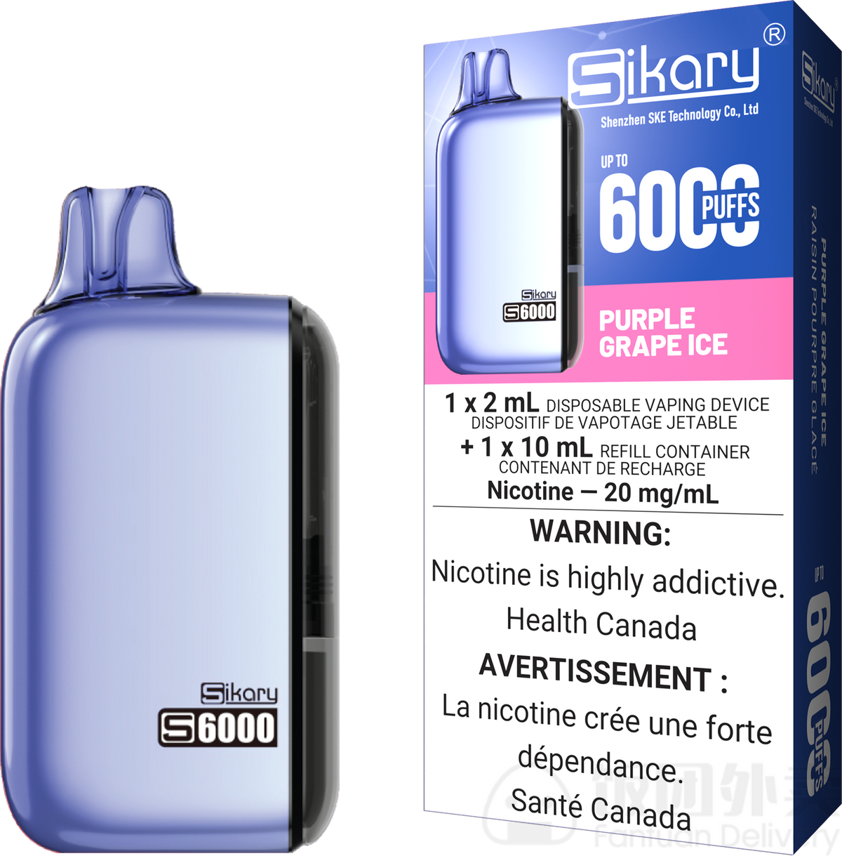 SIKARY S6000 PURPLE GRAPE ICE