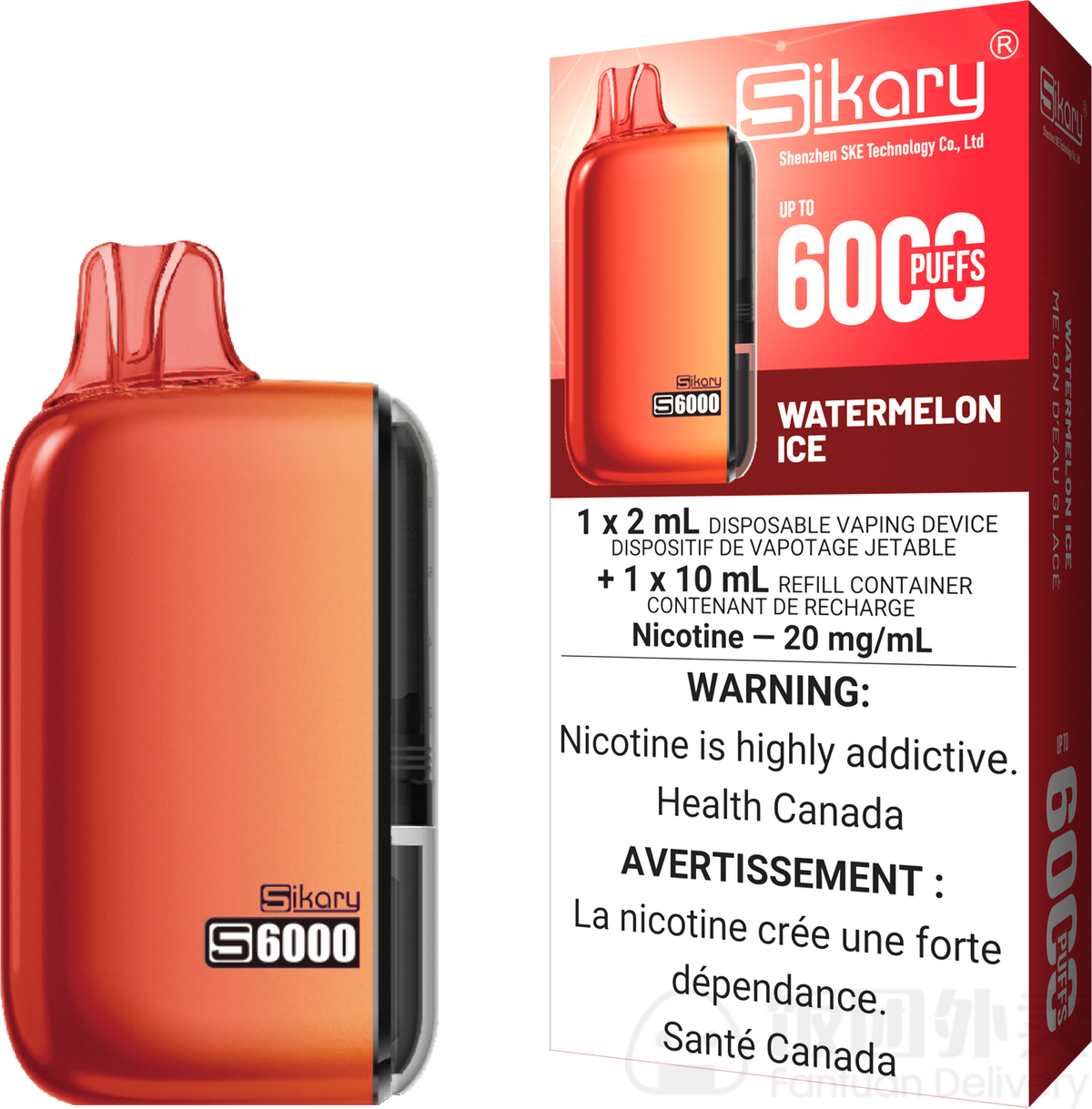 SIKARY S6000 WATERMELON ICE