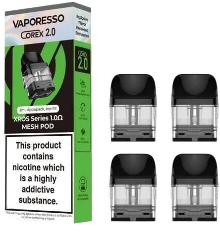 VAPORESSO XROS REPLACEMENT POD 4 PACK 1.0 OHM