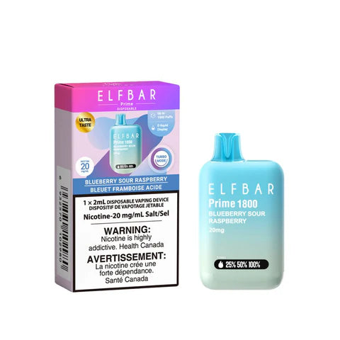 ELFBAR PRIME DISPOSABLE BLUEBERRY SOUR RASPBERRY