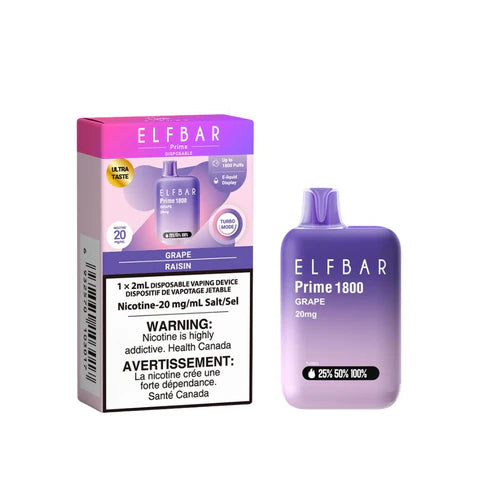 ELFBAR PRIME DISPOSABLE GRAPE