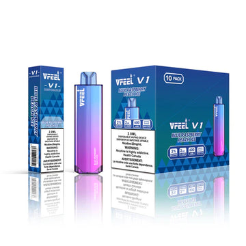 VFEEL V DISPOSABLE BLUE RASPBERRY PEACH ICE