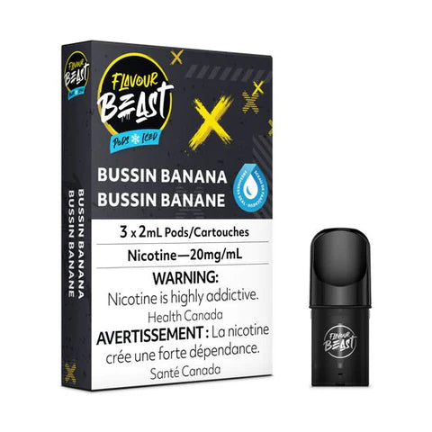 FLAVOUR BEAST PODS ICED BUSSIN BANANA