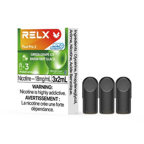 RELX POD PRO 2 GREEN GRAPE ICE